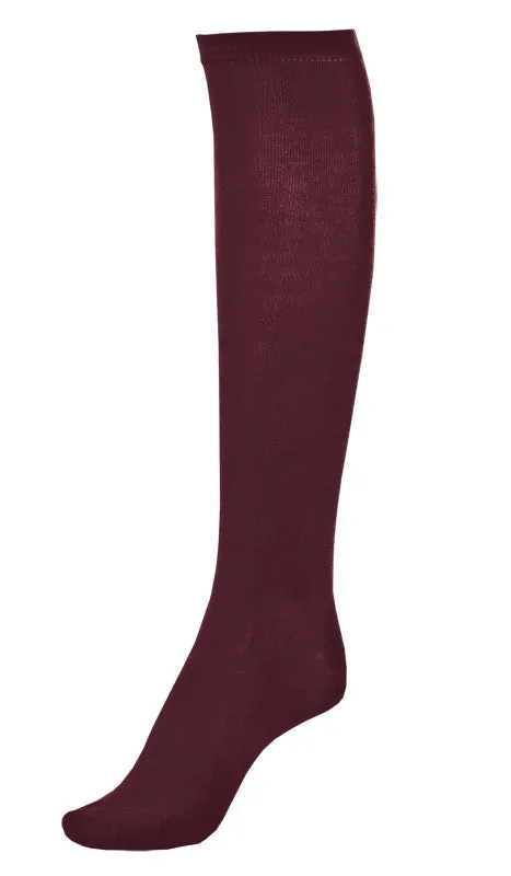 (2 Pk Wine) Knee High Socks