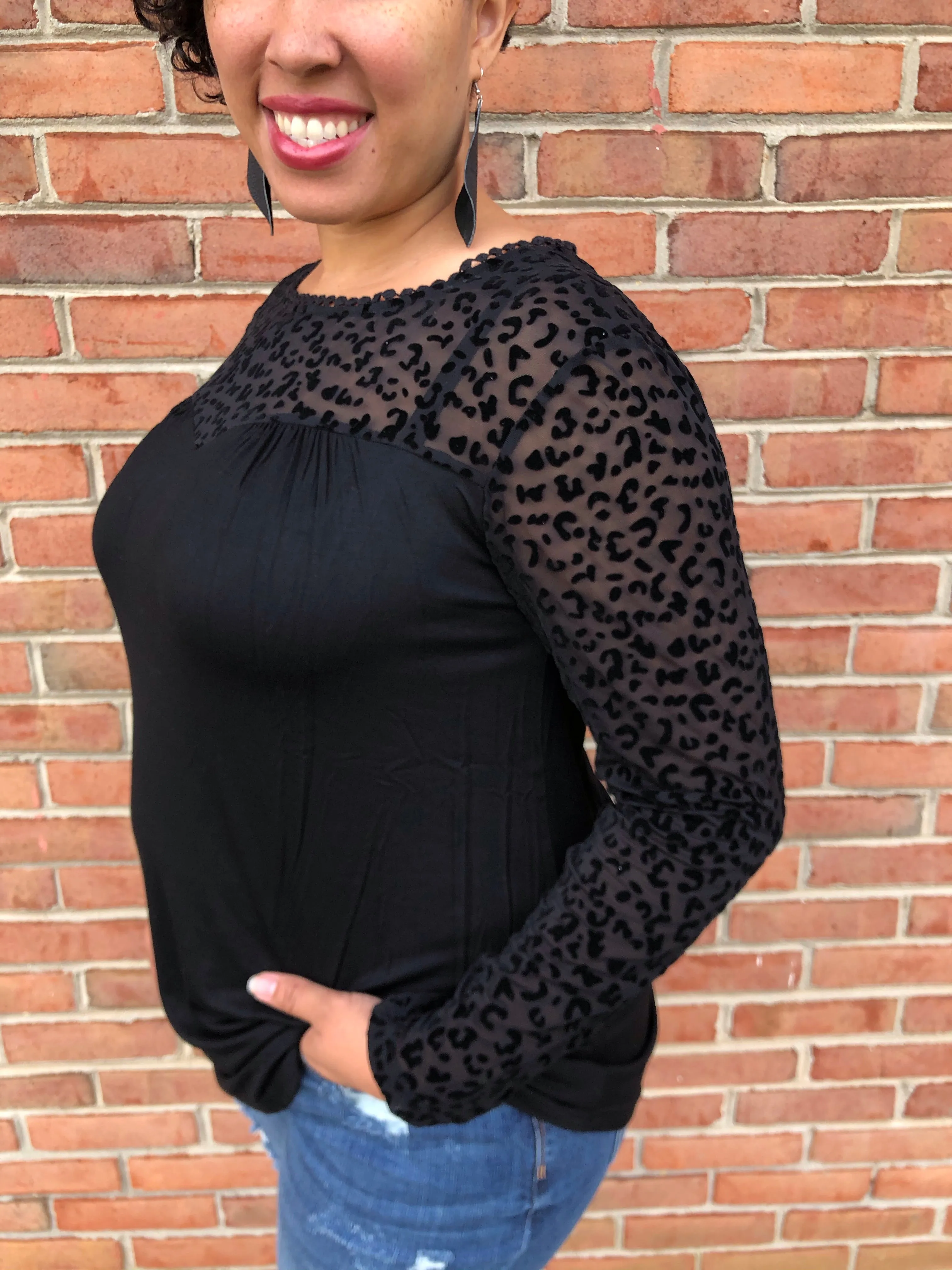 #946 Kitty cat velvet top
