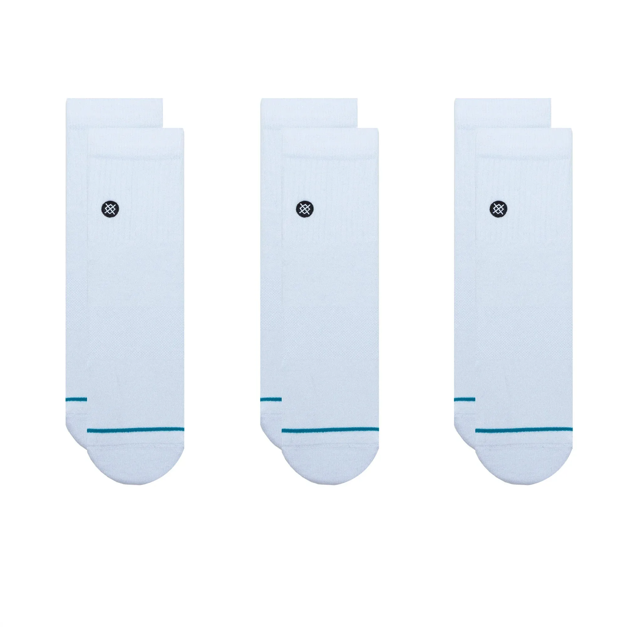 Adult Quarter Socks - Icon Quarter - White