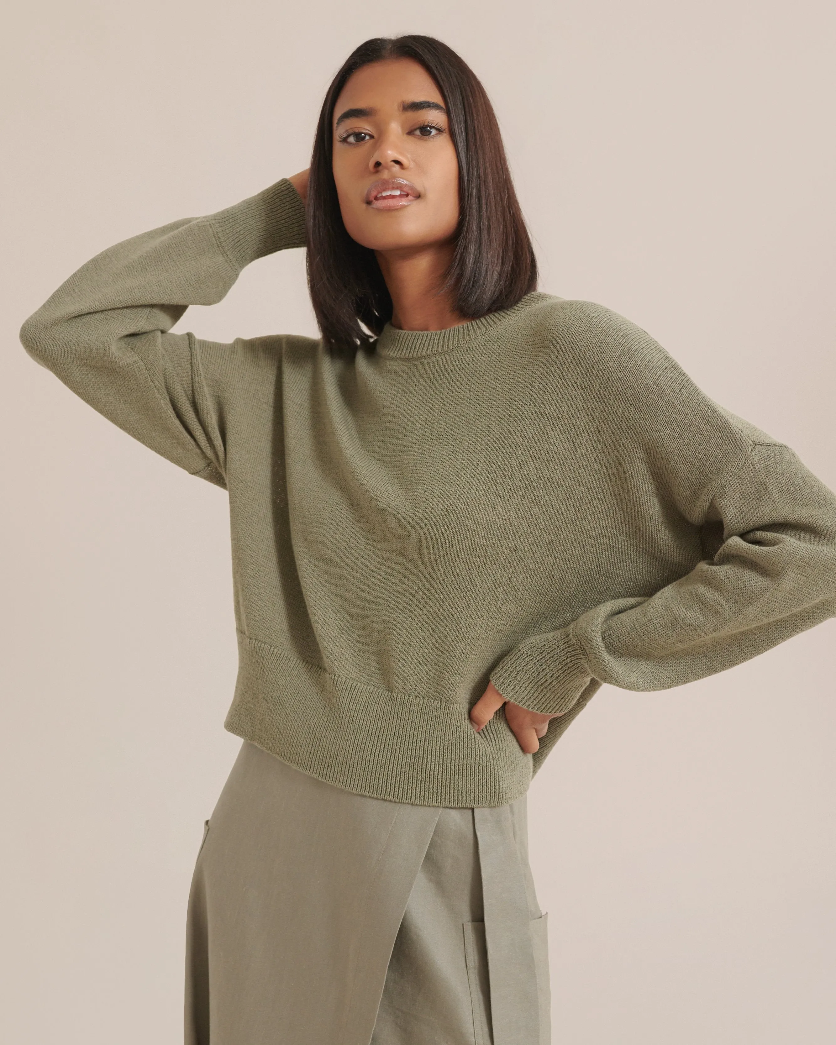 Alix Relaxed Crew-Neck Sweater
