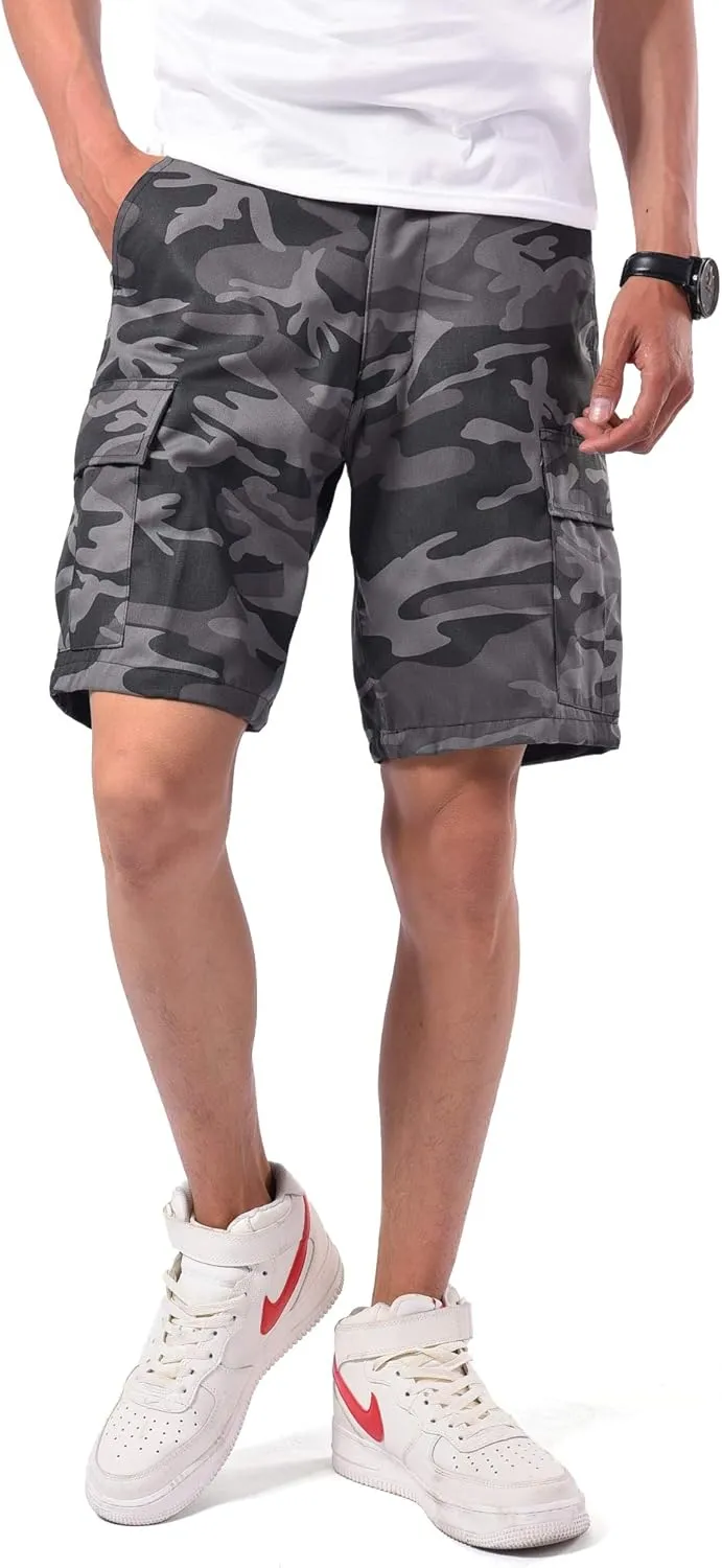 Backbone Mens Army Tactical Military BDU Shorts Work Fishing Camping Casual Camouflage Cargo Shorts