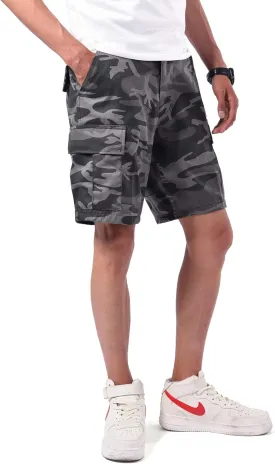 Backbone Mens Army Tactical Military BDU Shorts Work Fishing Camping Casual Camouflage Cargo Shorts