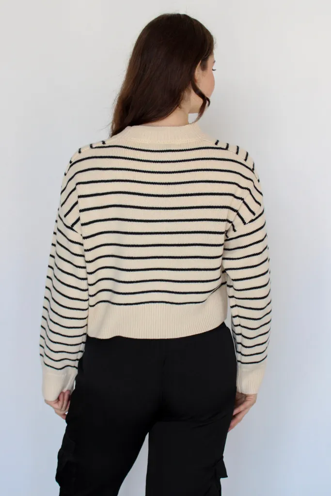 Chill In The Air Striped Sweater