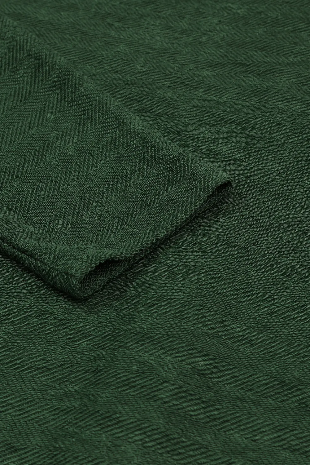 Contrast Flap Pockets Relaxed Shacket