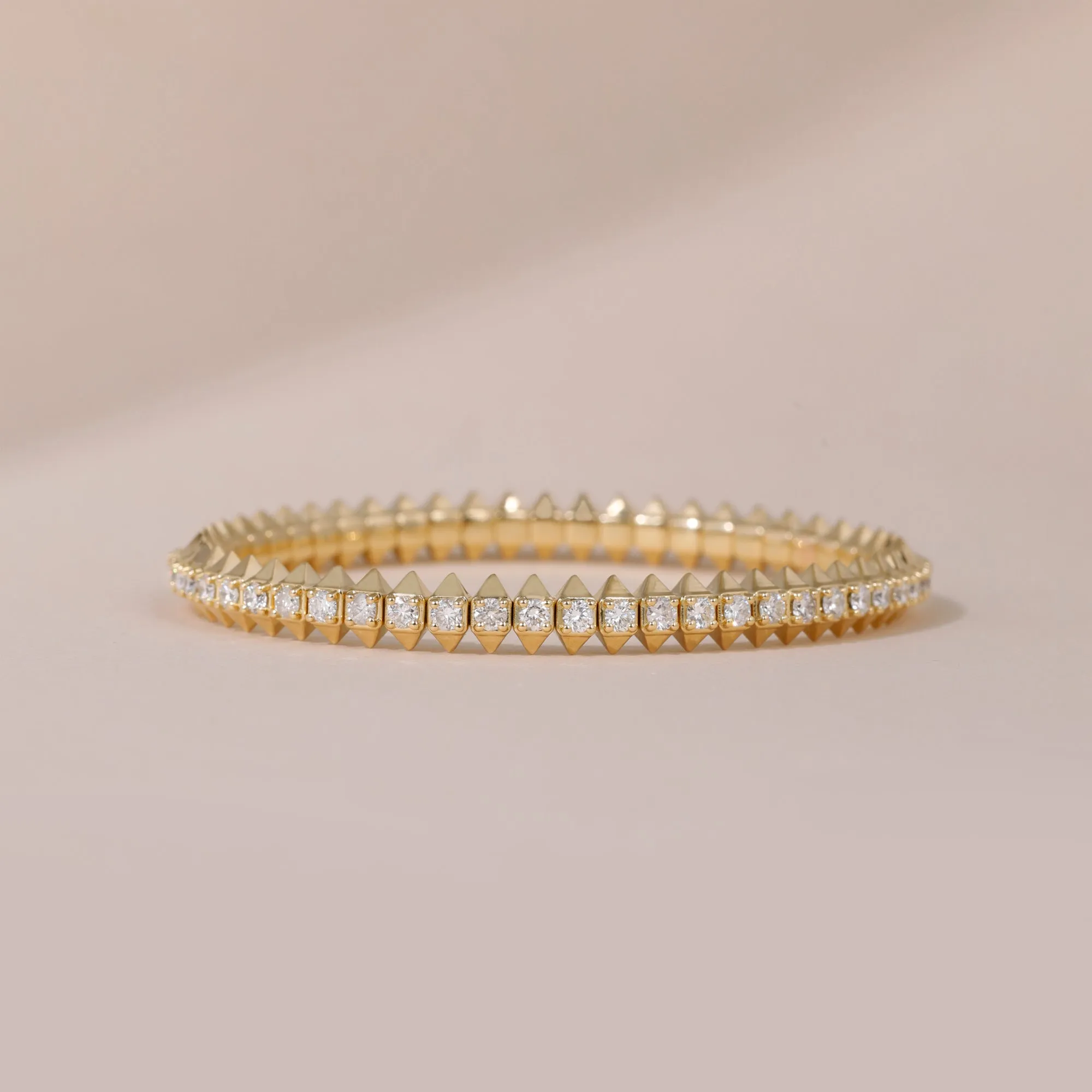 Diamond Spike Tennis Bracelet, Freja