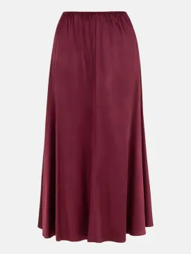 Elastic Waisted Midi Skirt