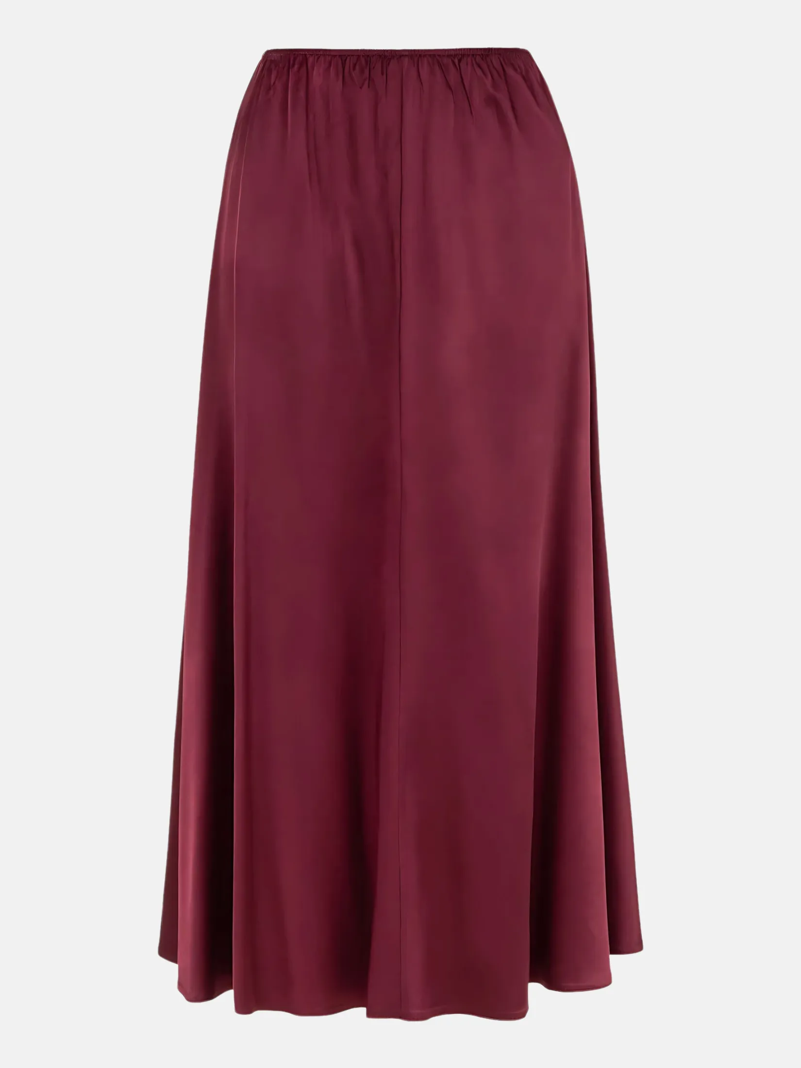 Elastic Waisted Midi Skirt