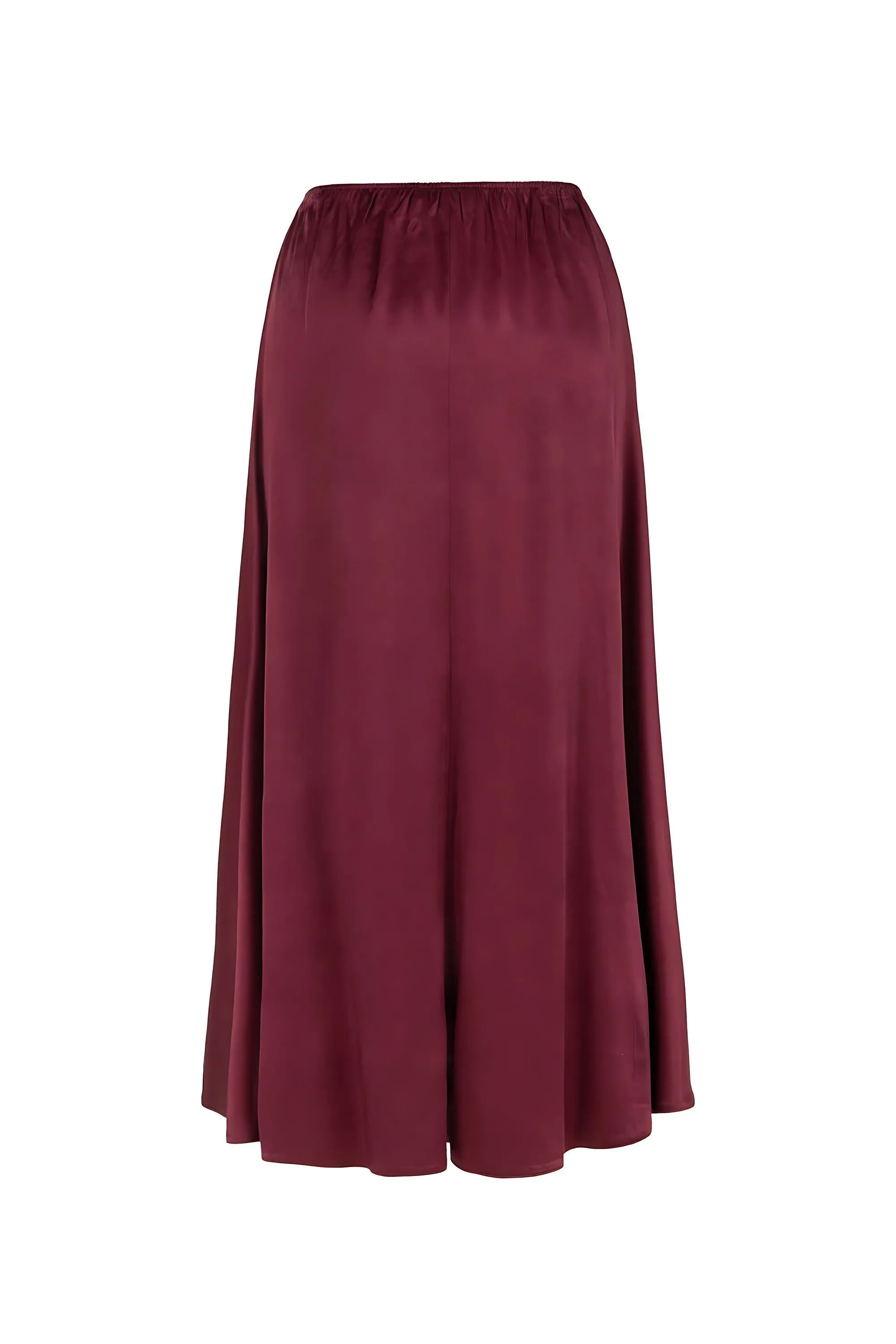 Elastic Waisted Midi Skirt