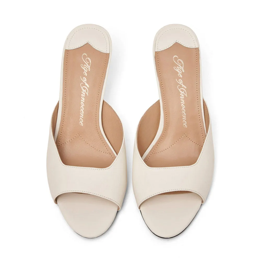 Felicity Leather White