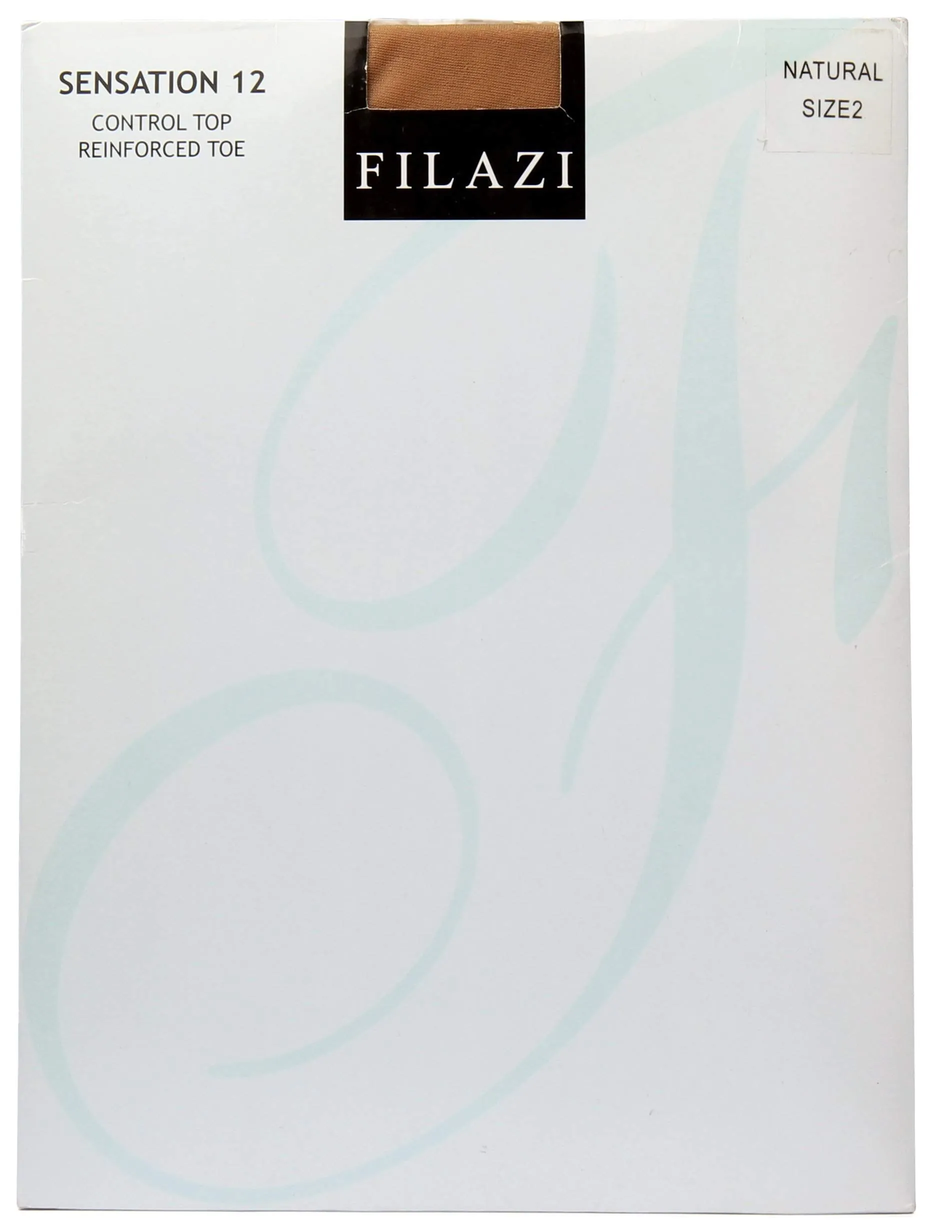 Filazi Sensation 12 Denier Control Top Reinforced Toe Women Tights.