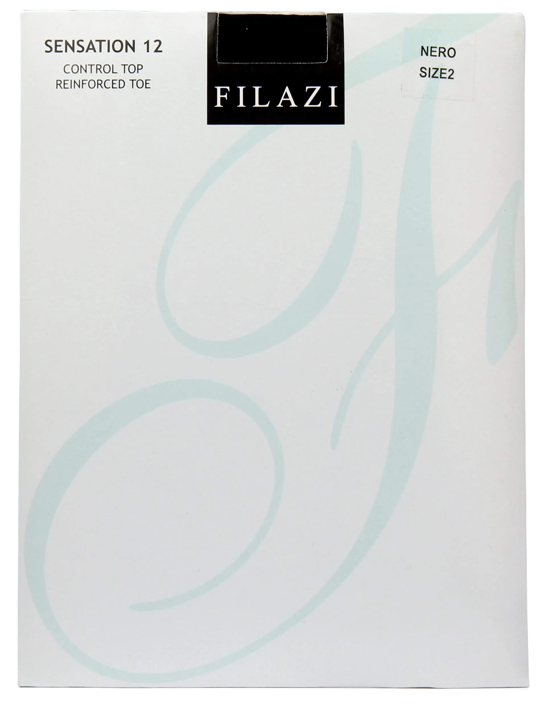 Filazi Sensation 12 Denier Control Top Reinforced Toe Women Tights.