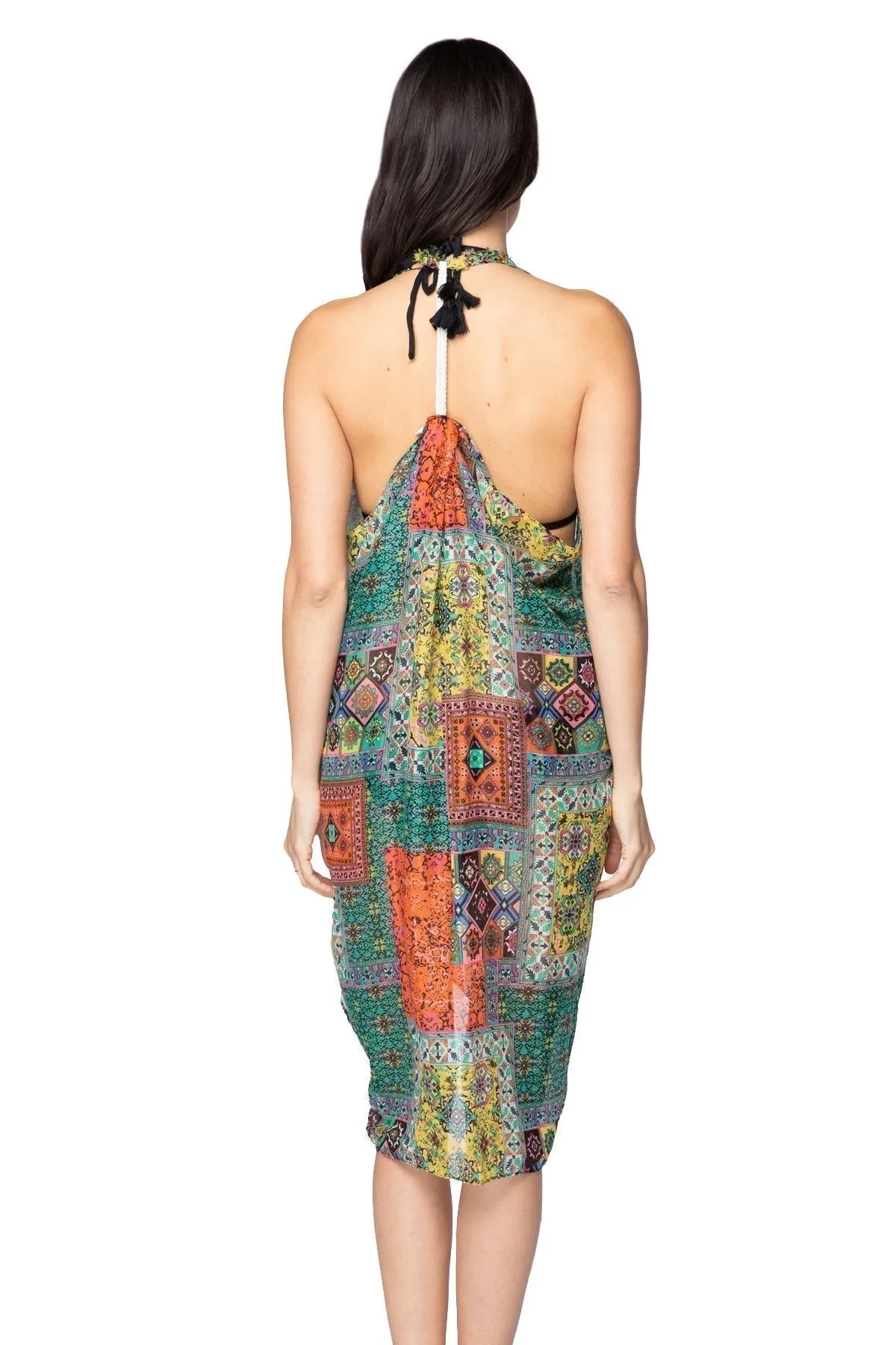 Free Spirit Vest in Summer Bazaar Print in Green