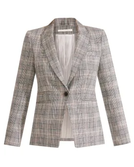 Gia Dickey Jacket in Blue Check