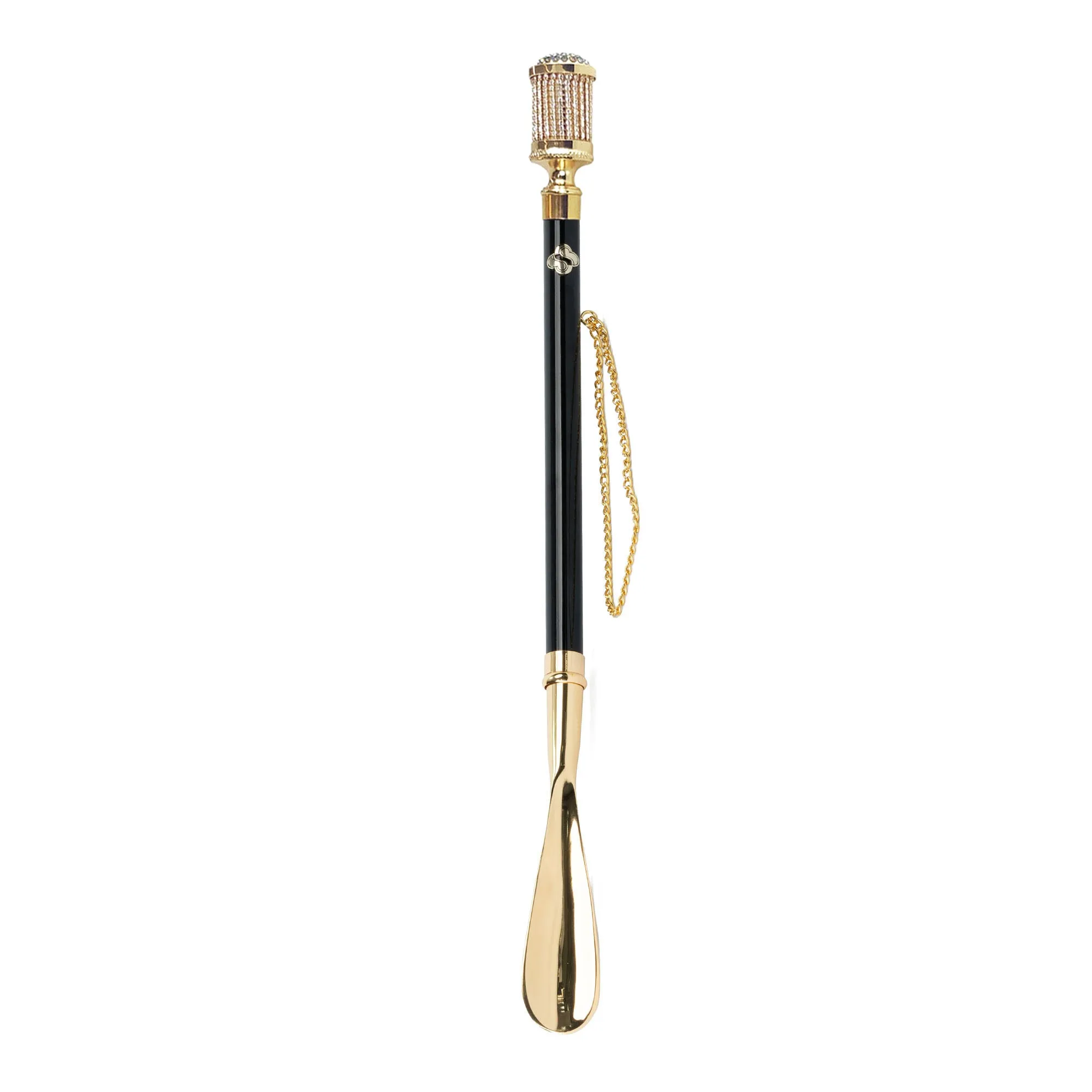 Glamorous Italian Shoehorn: Handmade with Precious Crystals