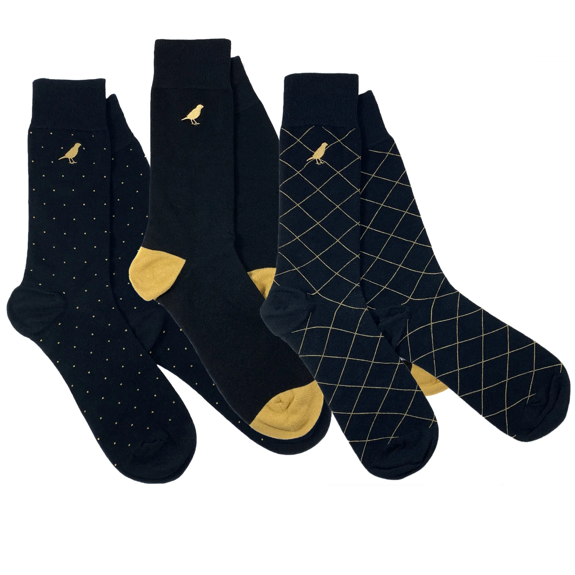 GoldBlack Classic 3 Pair Box