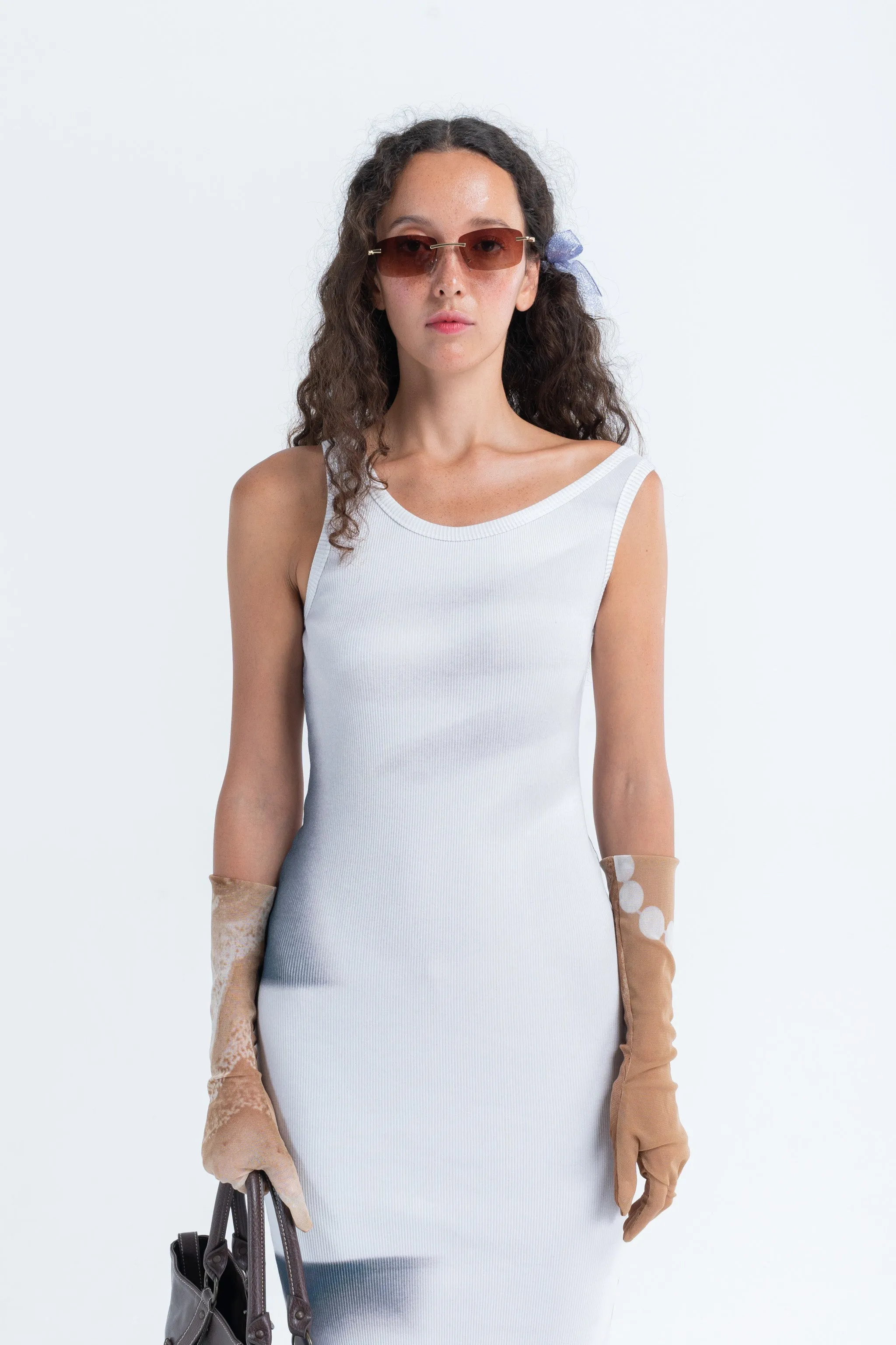 Slip Shoulder Tank Dress in Entangled