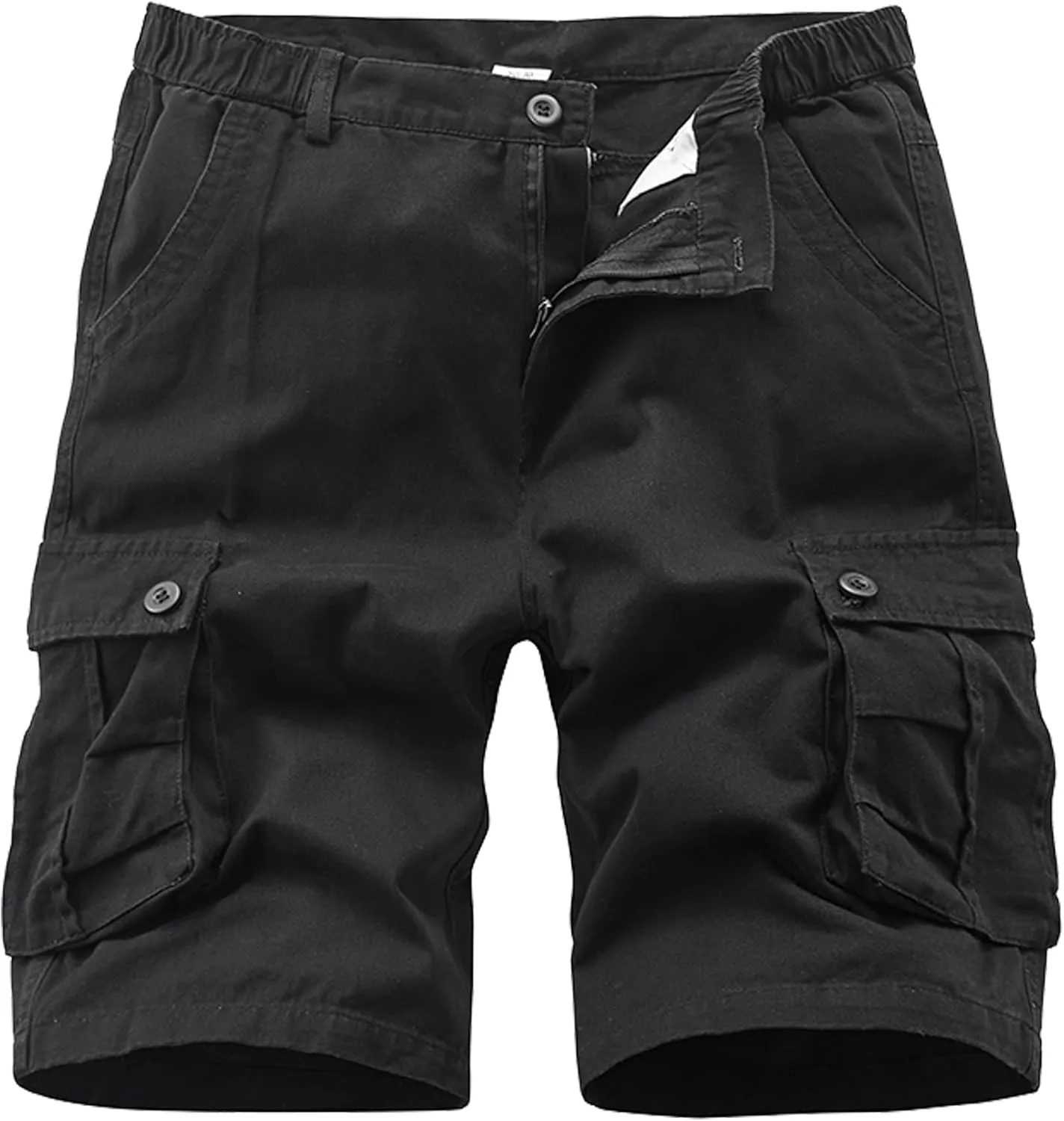 VtuAOL Men's Cargo Shorts for Men Casual Cotton Fishing Hiking Shorts with Multi Pockets